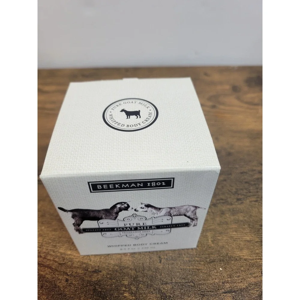 Beekman 1802 Pure Goat Milk Whipped‎ Body Cream 8 oz Fragrance Free New